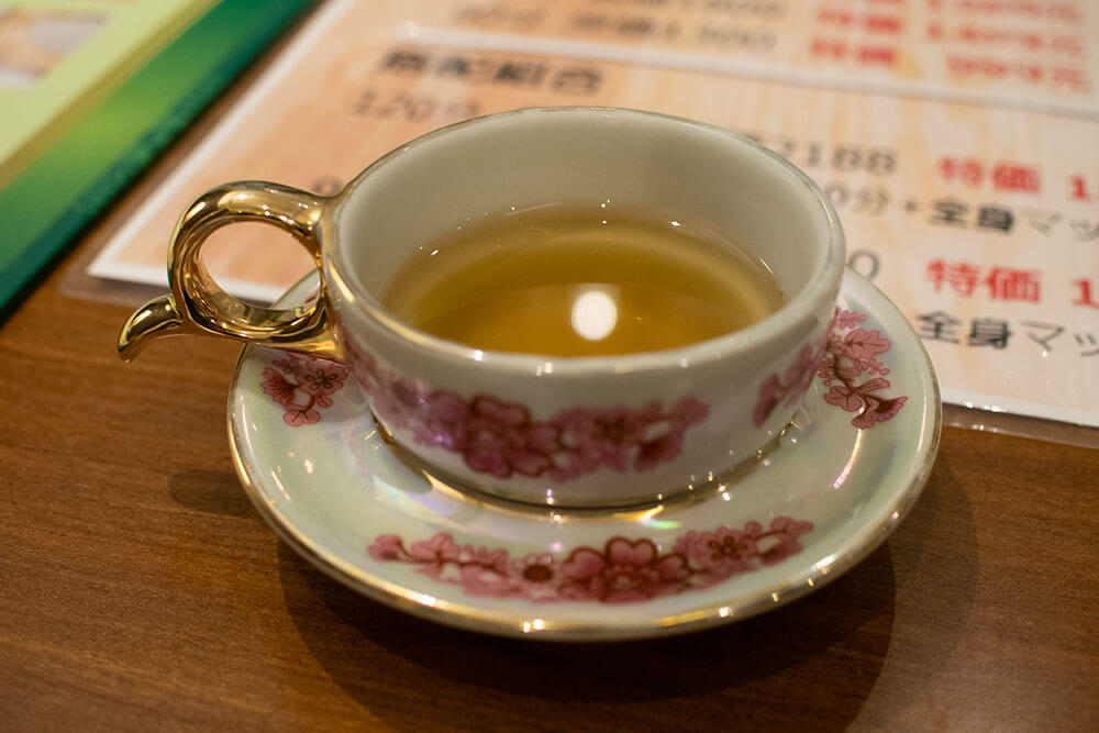 カウンセリング中のお茶も可愛い