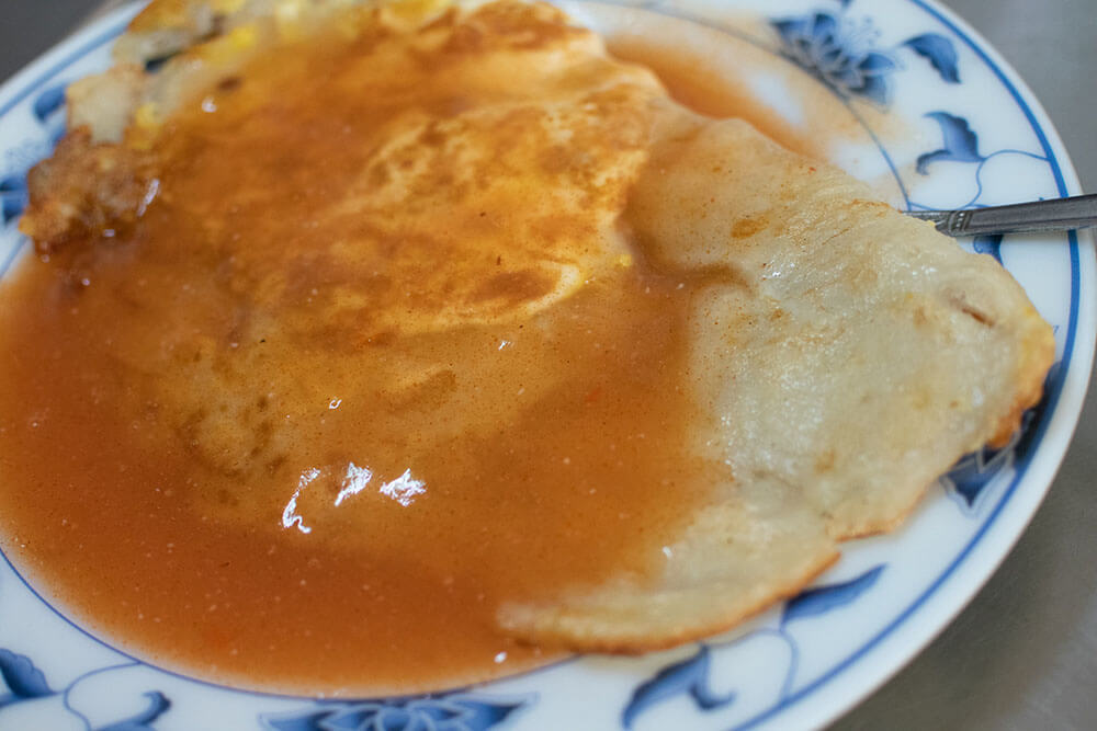 呉家阿給蛋餅の蛋餅