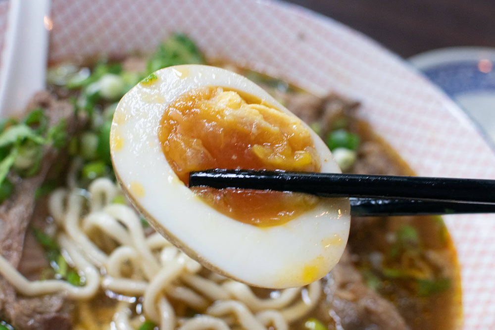 牛助拉麵に追加した煮卵