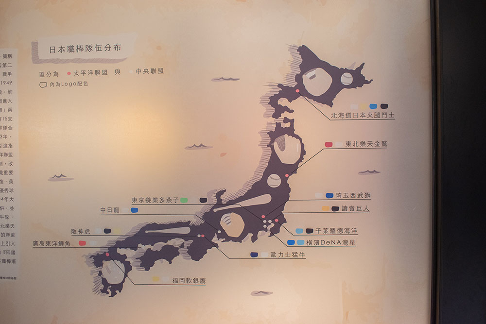 日本の野球の資料展示